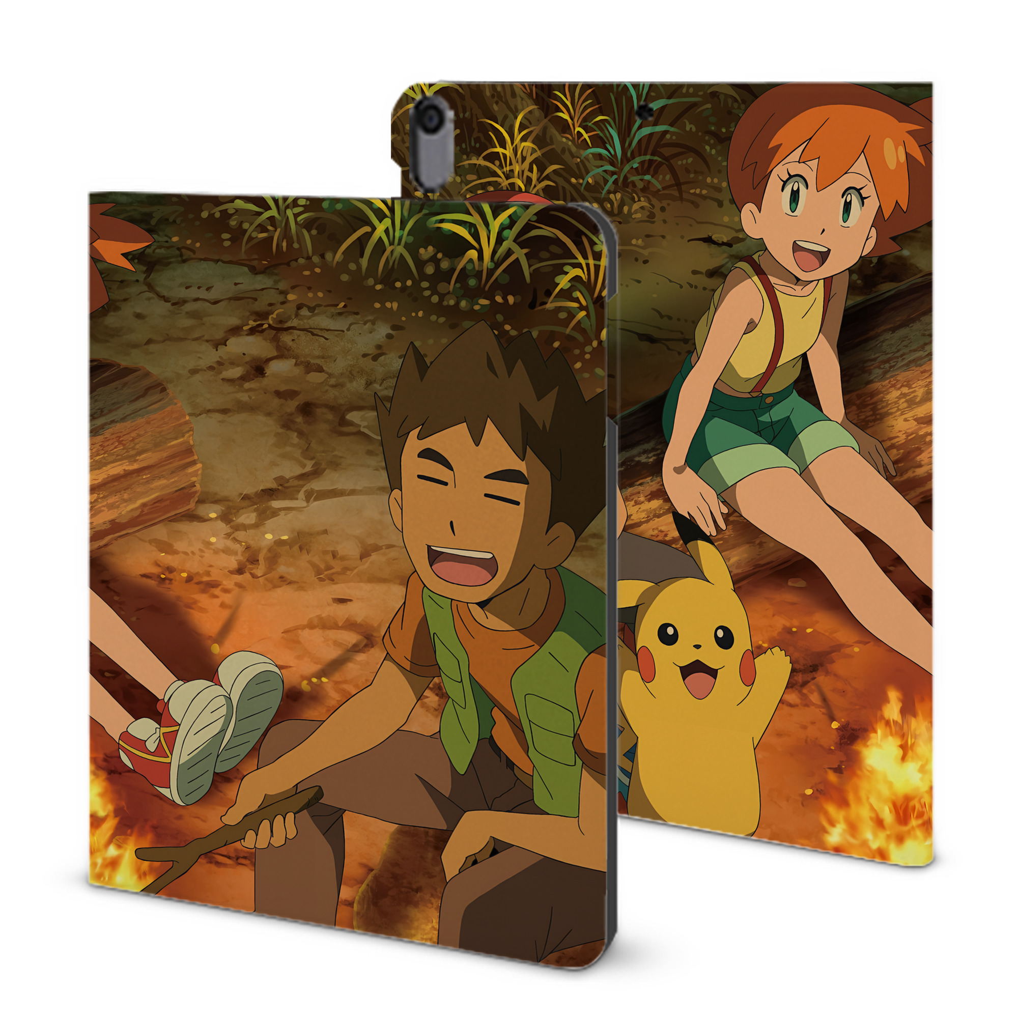 （画像用） ポケットモンスター Pokémon IPad ケース ブック型 PUレザー TPU 耐衝撃 軽量 薄型 ペン収納なし 全面保護 IPad 各モデル対応